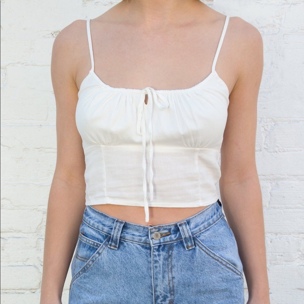 White Brandy Melville Jennifer tank